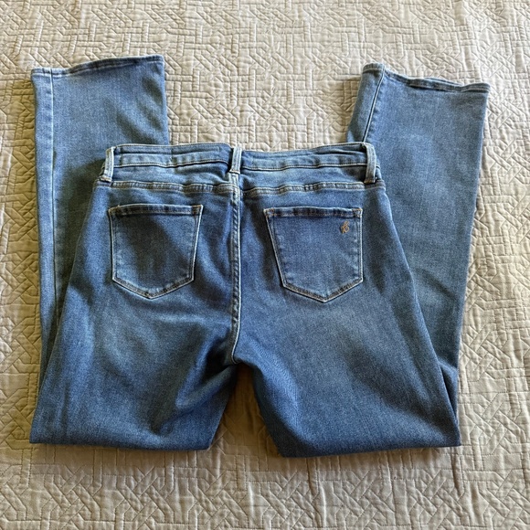 Blanqi Denim Maternity Belly Support Straight Leg Jeans Size 10 Medium Wash - Picture 10 of 16